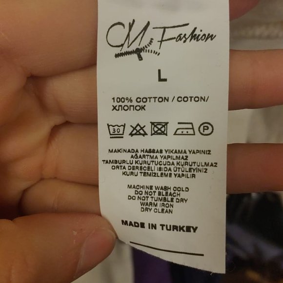 CM Fashion unisex hoodie Long Sleeve with pockets color NAVY - Picture 4 of 5